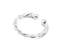 Lovely Twist Silver Ear Cuff EC-1136
